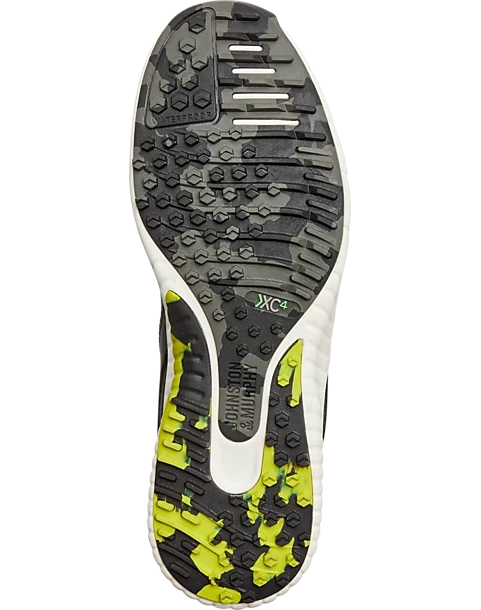 Johnston & Murphy H-1 Luxe Hybrid Golf Sneakers, Black & Gray - Image 2