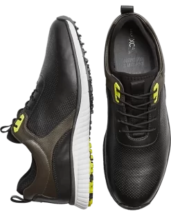 Johnston & Murphy H-1 Luxe Hybrid Golf Sneakers, Black & Gray