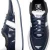 Stacy Adams Cashton Perforated Sneakers, Navy Patent