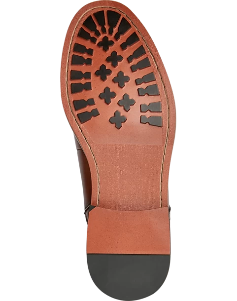 Joseph Abboud Cap Toe Inside Zipper Ankle Boots, Cognac - Image 2