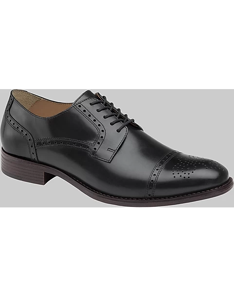 Johnston & Murphy Lewis Cap Toe Lace-Up Dress Shoe, Black - Image 6