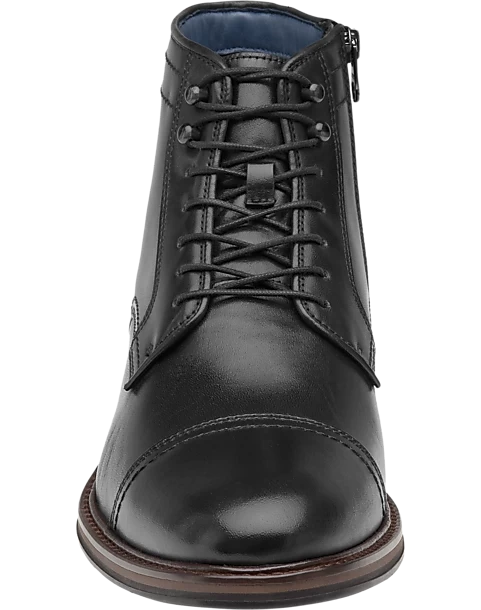 Johnston & Murphy Raleigh Cap Toe Zip-Up Boots, Black - Image 4