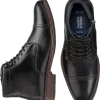 Johnston & Murphy Raleigh Cap Toe Zip-Up Boots, Black