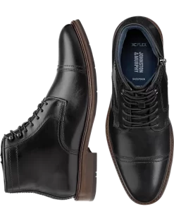 Johnston & Murphy Raleigh Cap Toe Zip-Up Boots, Black