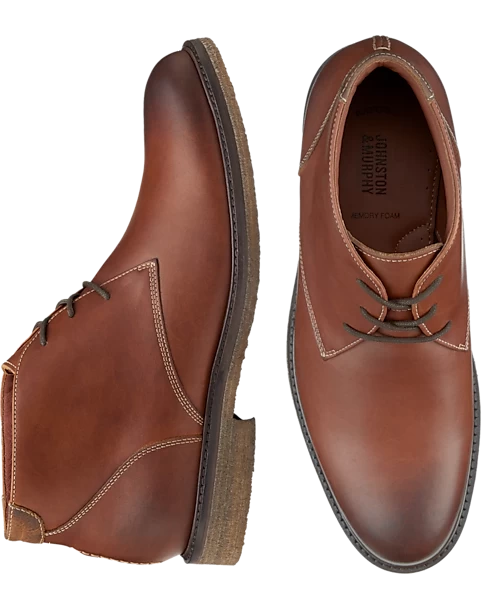 Johnston & Murphy Copeland Lace-Up Chukka Boots, Brown