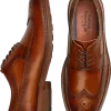 Vintage Foundry Long Wingtip Oxfords, Tan