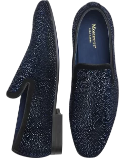 Moretti Irving Formal Loafers, Midnight Crystals