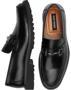 Steve Madden Kamran Horsebit Lug Loafers, Black
