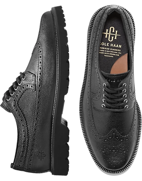 Cole Haan American Classics Longwing Oxfords, Black