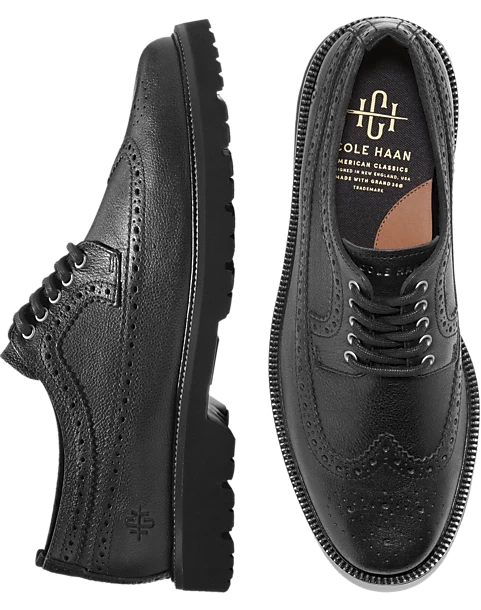 Cole Haan American Classics Longwing Oxfords, Black