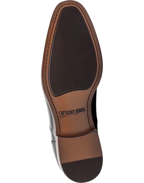 Stacy Adams Kalvin Plain Toe Lace-Up Dress Shoes, Black - Image 2