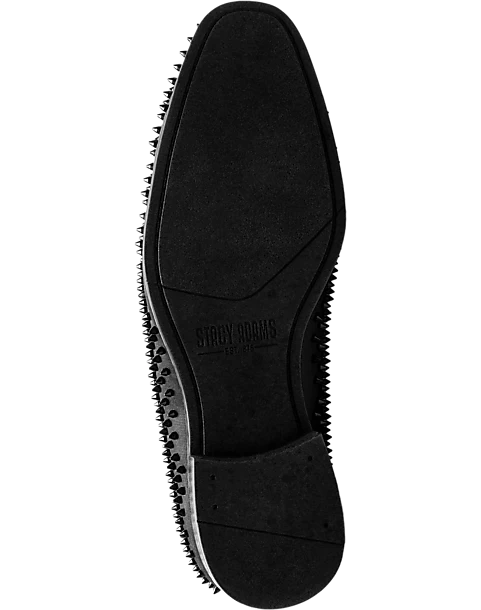 Stacy Adams Sabre Spiked Formal Loafers, Black - Image 2