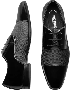 Stacy Adams Pharaoh Cap Toe Lace-Up Formal Shoes, Black