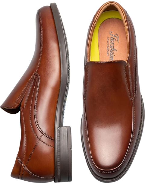 Florsheim Midtown Moc Toe Slip On Shoes, Cognac