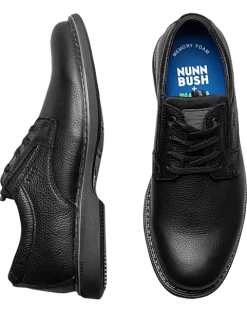 Nunn Bush Otto Plain Toe Oxfords, Black