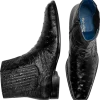 Belvedere Roger Ostrich Chelsea Boot, Black