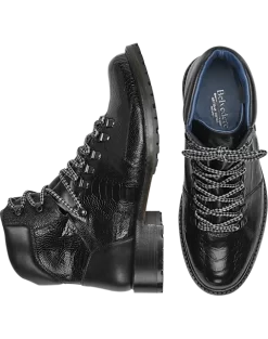 Belvedere Como Ostrich Hiking Boots, Antique Brandy