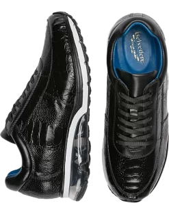 Belvedere Todd Ostrich Sneakers, Black