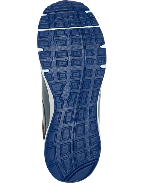 Belvedere Flash Ostrich & Calf Sneakers, Blue & Almond - Image 2