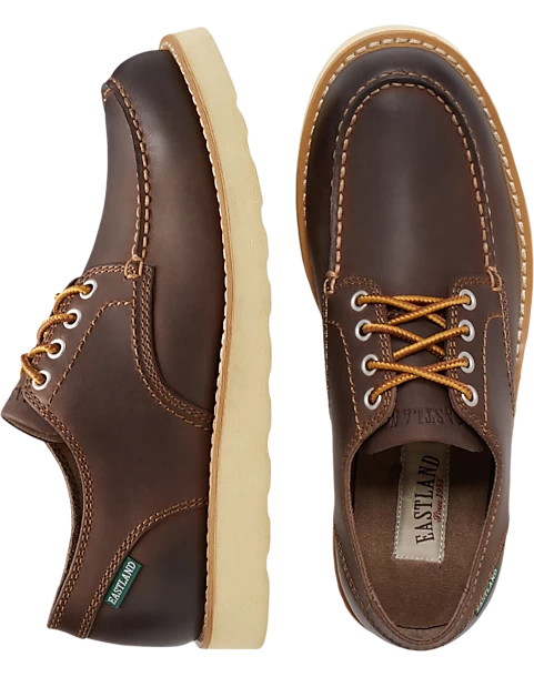 Eastland Lumber Down Moc Toe Oxfords, Brown