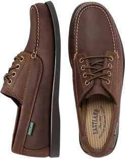 Eastland Falmouth Camp Moc Toe Oxfords, Tan