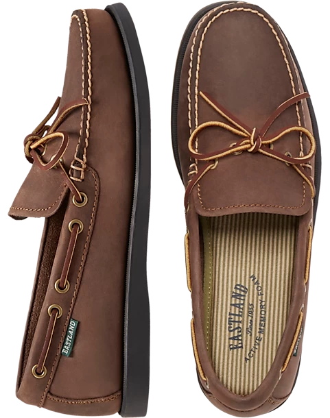 Eastland Yarmouth Camp Moc Toe Boat Shoes, Tan