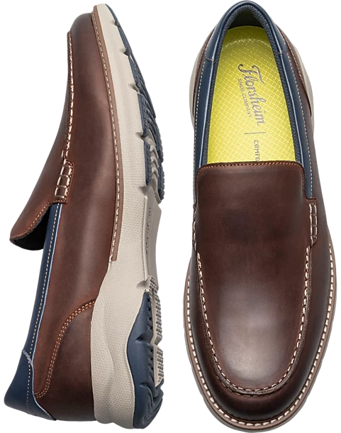 Florsheim Frenzi Moc Toe Slip On Shoes, Brown