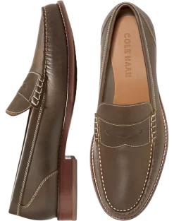 Cole Haan Pinch Grand Casual Penny Loafers, Stone Gray