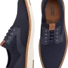 Johnston & Murphy Upton Knit Wingtip Oxfords, Navy