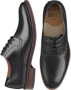 Johnston & Murphy Conrad 2.0 Plain Toe Oxfords, Dark Brown