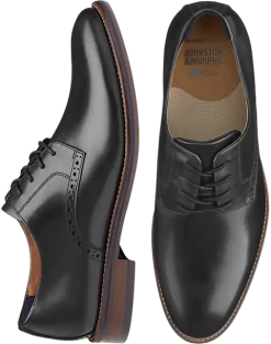 Johnston & Murphy Conrad 2.0 Plain Toe Oxfords, Black