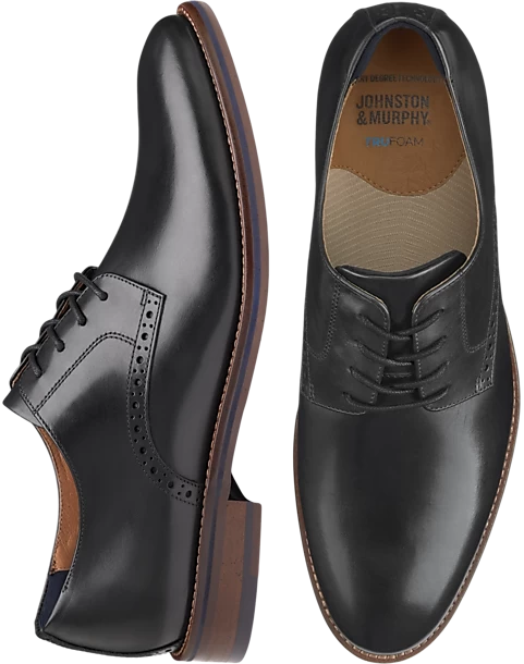 Johnston & Murphy Conrad 2.0 Plain Toe Oxfords, Black