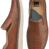 Johnston & Murphy McGuffey Woven Slip-Ons, Tan