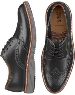 Johnston & Murphy Upton Wingtip Oxfords, Black
