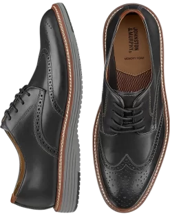 Johnston & Murphy Upton Wingtip Oxfords, Tan