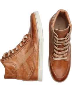 Bed Stu Lordmind Moc Toe High-Top Sneakers, Tan