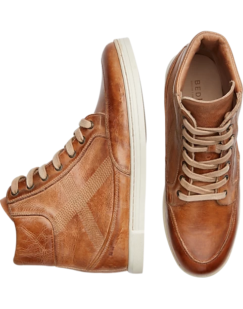 Bed Stu Lordmind Moc Toe High-Top Sneakers, Tan