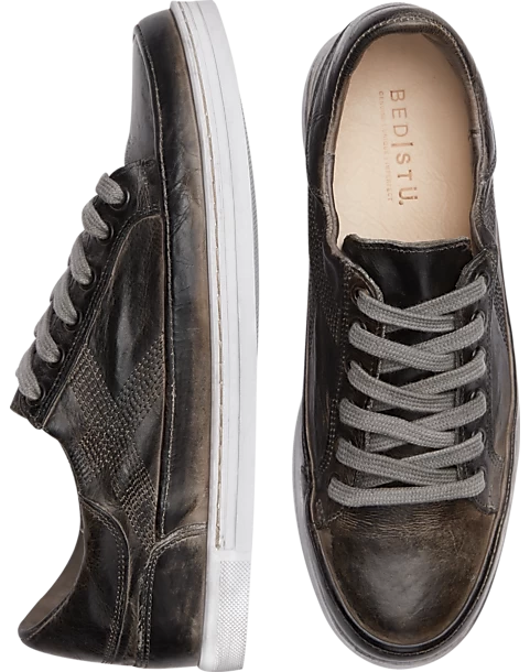 Bed Stu Wizard Moc Toe Sneakers, Black