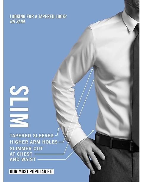 Calvin Klein Infinite Non-Iron Slim Fit Stretch Collar Dress Shirt, White - Image 2