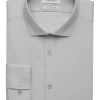 Calvin Klein Infinite Non-Iron Slim Fit Stretch Collar Dress Shirt, Pearl Gray