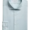 Calvin Klein Infinite Wrinkle Free Slim Fit Stretch Collar Dress Shirt, Green