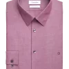 Calvin Klein Slim Fit Embroidered Logo Dress Shirt, Wine