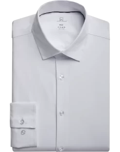 Michael Strahan Modern Fit Spread Collar Dress Shirt, White