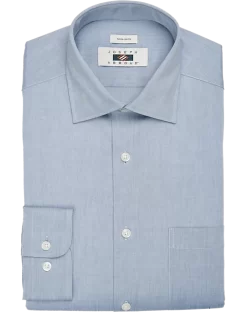 Joseph Abboud Modern Fit Spread Collar Dress Shirt, Chambray Light Wash