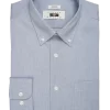 Joseph Abboud Classic Fit Button-Down Collar Shirt, Light Blue Chambray