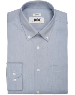 Joseph Abboud Classic Fit Button-Down Collar Shirt, Light Blue Chambray