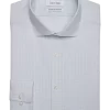 Calvin Klein Infinite Wrinkle Free Slim Fit Stretch Collar Dress Shirt, Blue Plaid