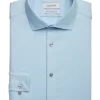 Calvin Klein Infinite Wrinkle Free Slim Fit Stretch Collar Dress Shirt, Aqua