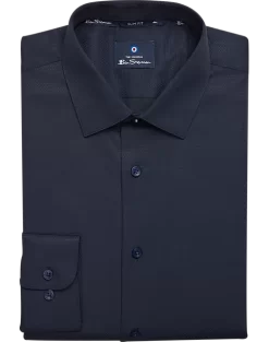 Ben Sherman Slim Fit Dobby Dress Shirt, Navy Teardrop