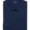 Nautica Slim Fit Four-Way Stretch Dress Shirt, Navy